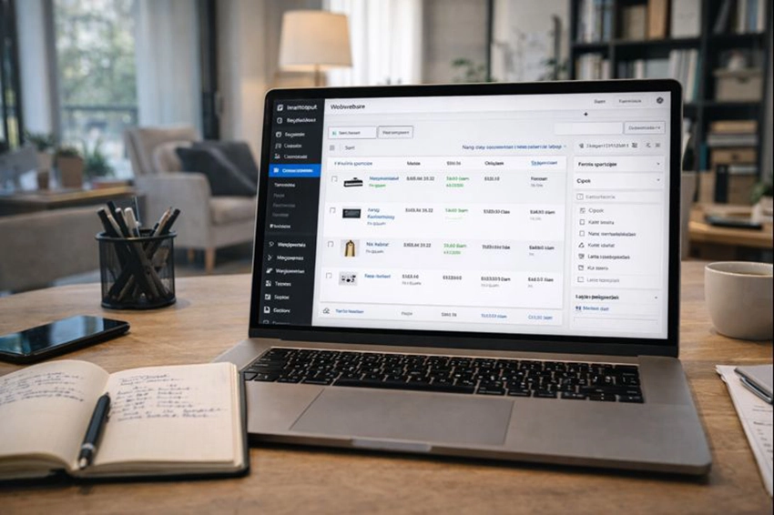 WooCommerce webáruház admin felület nyílt forráskódú megoldással