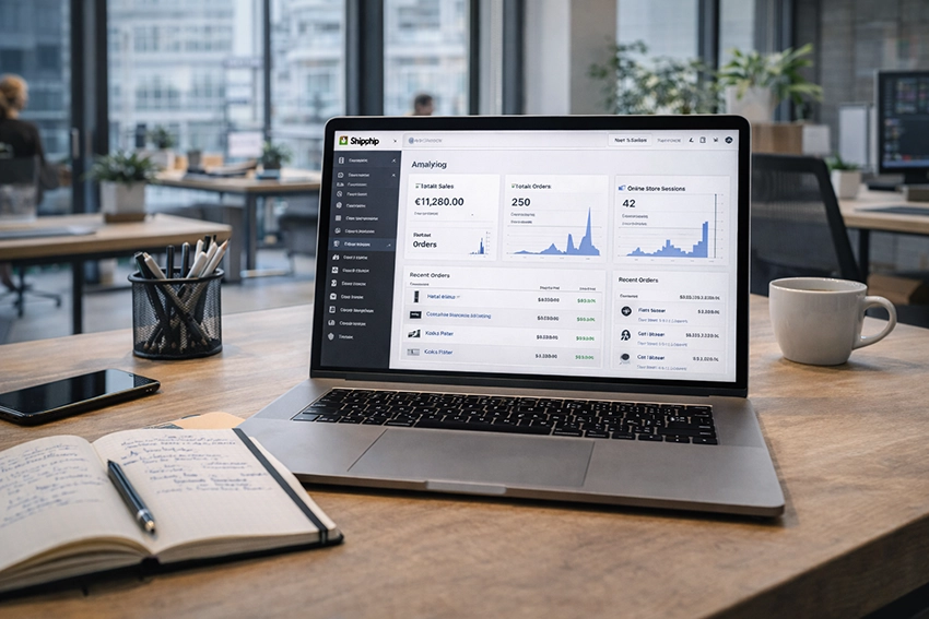 Shopify webáruház kezelőfelület nemzetközi értékesítéshez