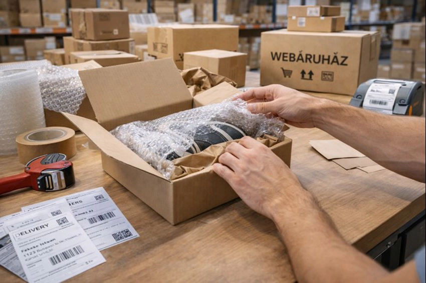 Webshop csomagolás és rendelésfeldolgozás induló webáruházban