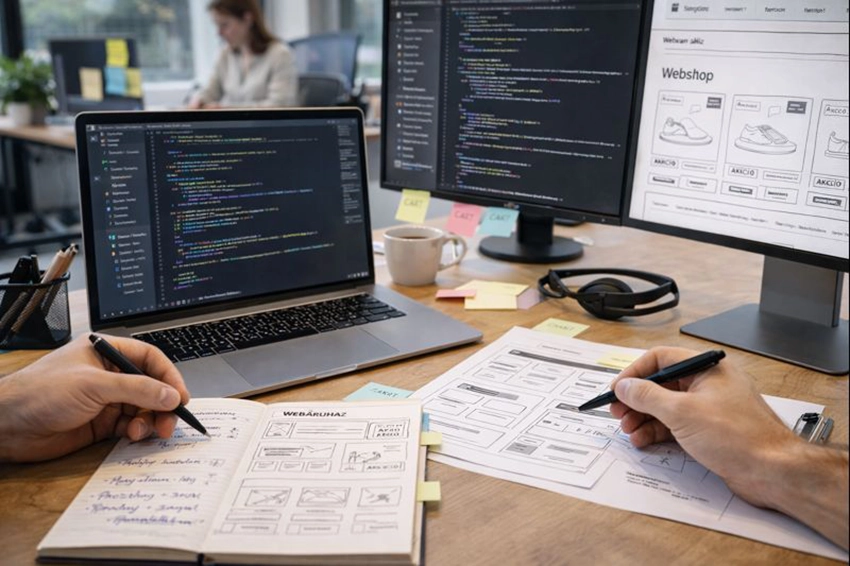 Webáruház fejlesztési folyamat tervezés és admin felület