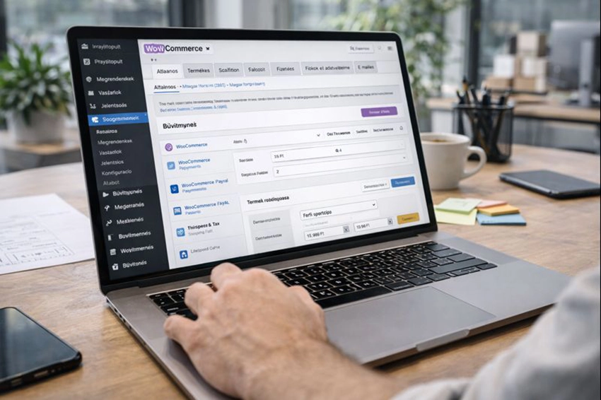WooCommerce webshop fejlesztés testreszabás közben